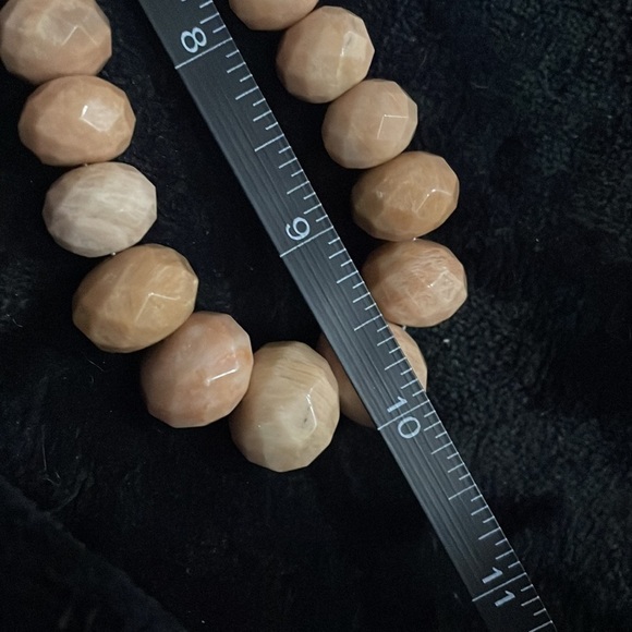 Peach Stone and Phosphosiderite Bead Necklace by Jay King - Picture 10 of 11